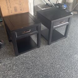 Matching Wood End Tables