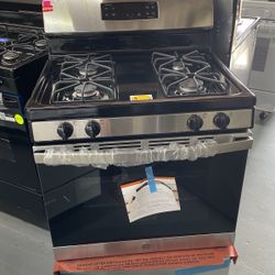 GE Gas Stove 4 Burners Un Stainless Steel 