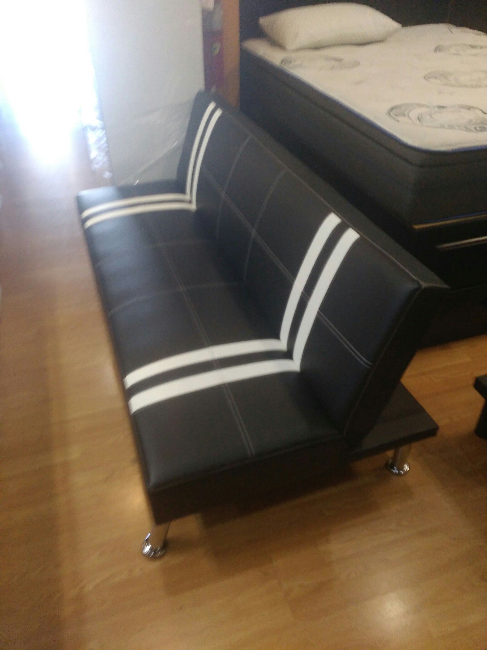 Black and White Futon Bed