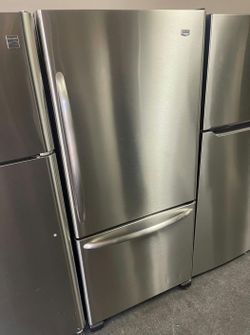 Maytag Bottom Freezer Refrigerator Stainless Steel