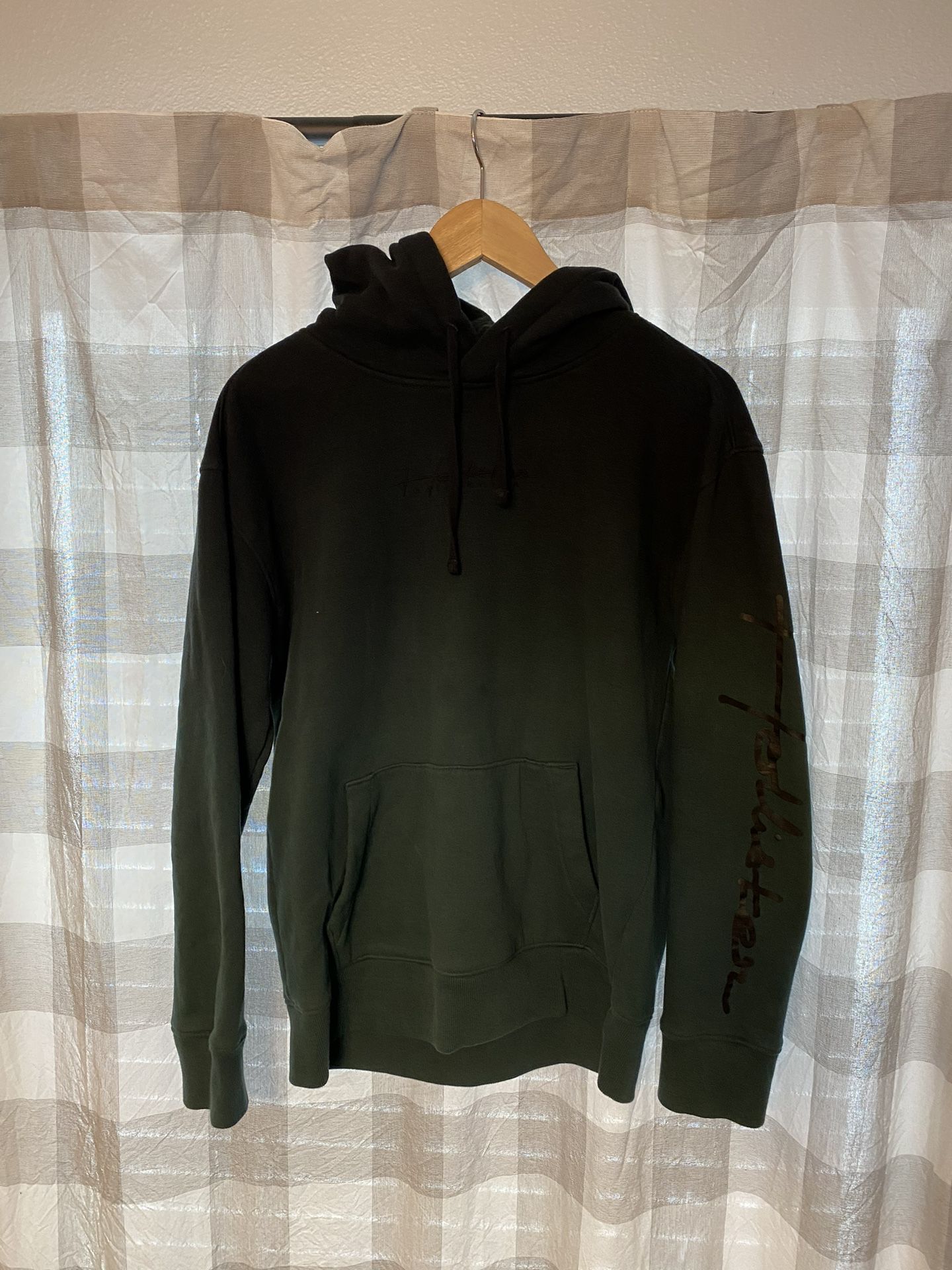 Hollister Hoodie Mens Size S Black Green ombre Pullover Must Have Collection