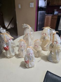 Halloween Ghost Candles Set of 7