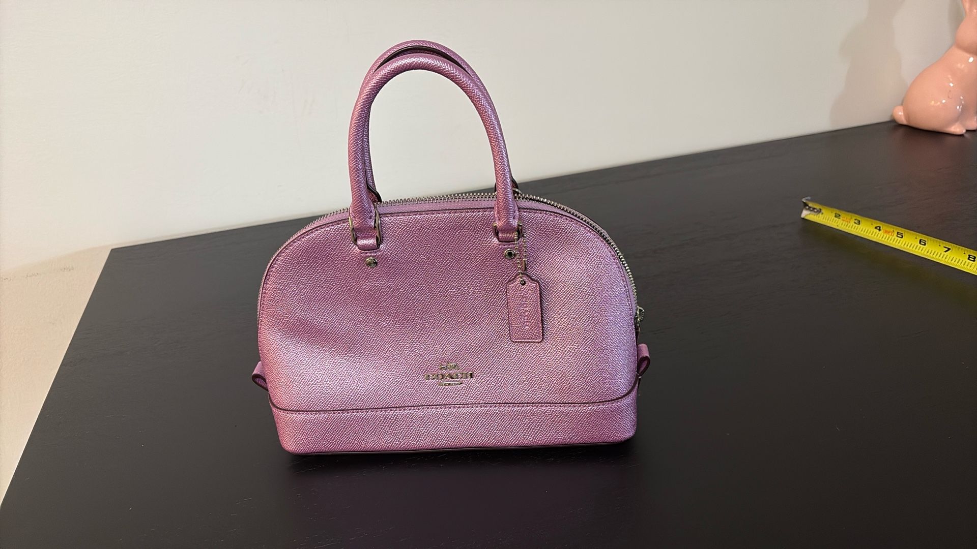 Pink Coach Hand Bag Crossbody