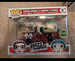 Funko Scott Pilgrim Vs World 2 Pack Gideon Graves & Ramona Flowers 4,000 pieces, Vegan Police and Katayanagi Twins
