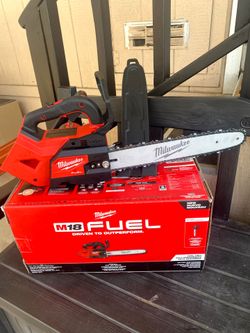 Milwaukee M18 FUEL 18 V Lithium ion 14" Brushless Cordless Battery Top Chainsaw TOOL ONLY