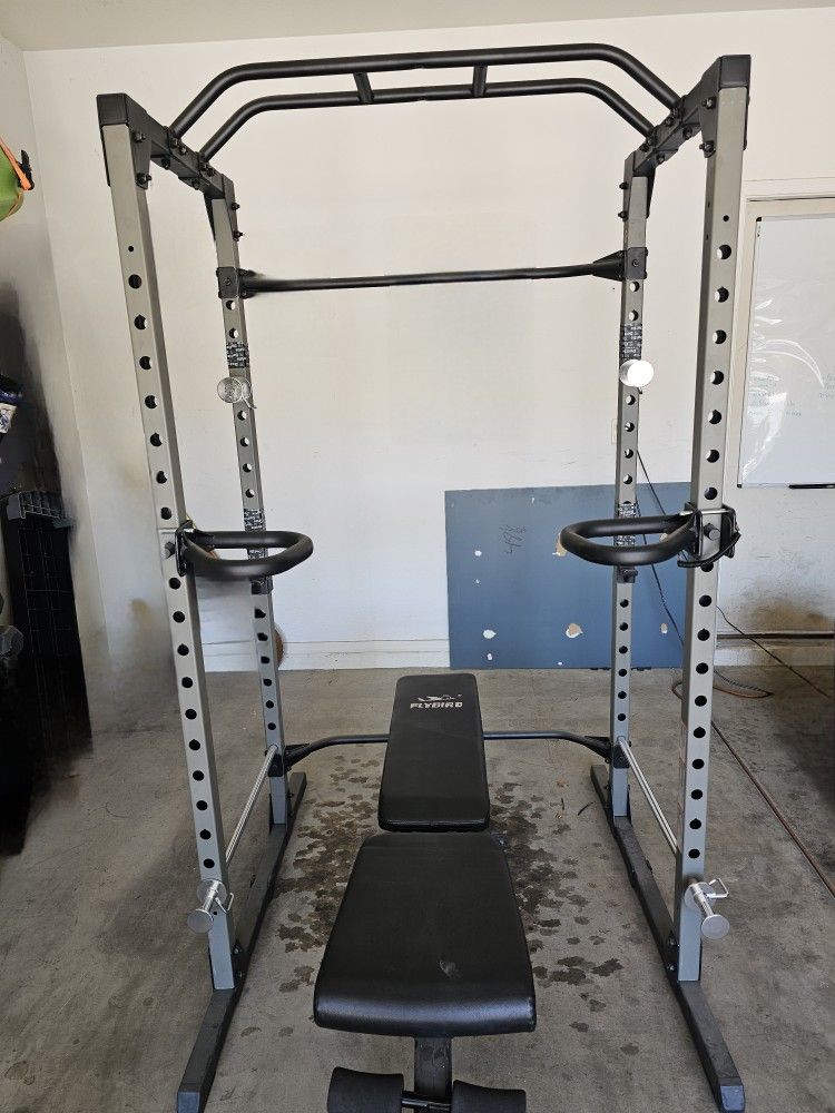 Weight Rack And Bench