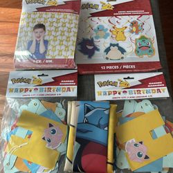 Pokemon Birthday Decor And Backdrop