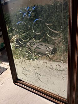 Vintage beveled Bar mirror 1800’s
