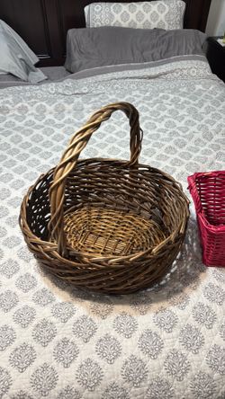 Two wicker baskets