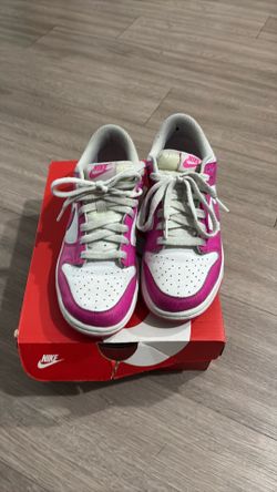 Pink and white dunks