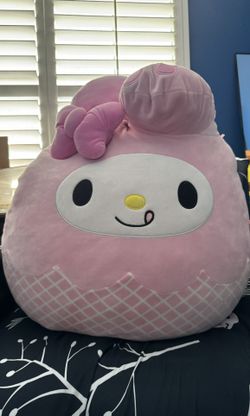 Squishmallow Huge My Melody Pink Ice Cream Sanrio Hello Kitty Plush Toy