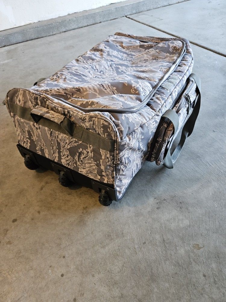 Brand New Digital Camouflage Rolling Duffle Bag