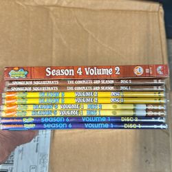 10 Nickelodeon SpongeBob SquarePants DVD’s 