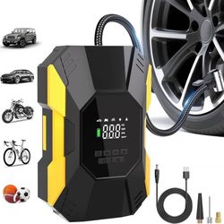 new Tire Inflator Portable Air Compressor-Electric Cordless Air Pump for Car Tires with Digital Pressure Gauge,150 PSI Portable Tire Inflator for Car,
