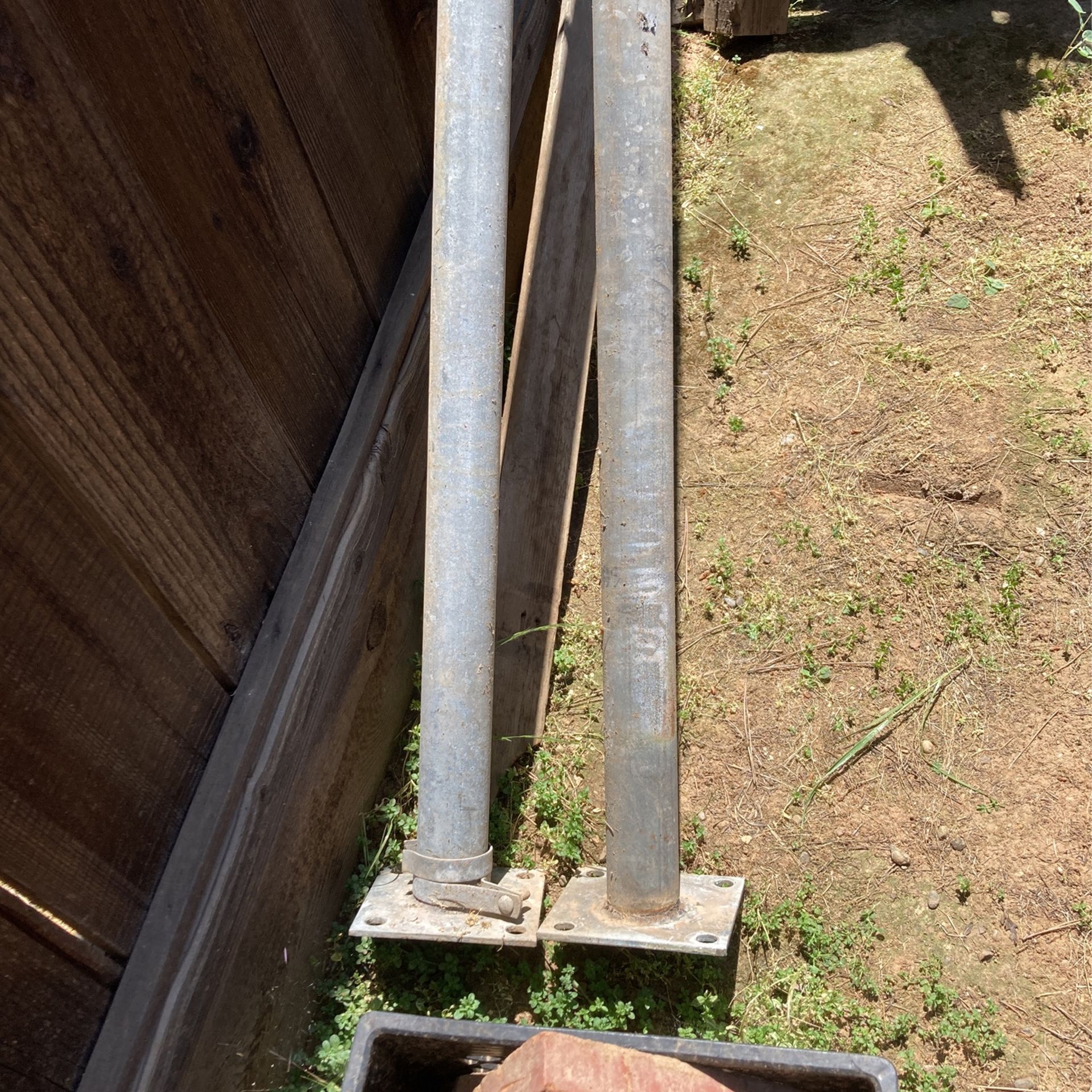Metal Poles, 10 Feet Tall, 1 - 7/8 Inch Round