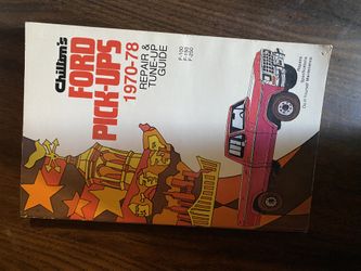 Chilton’s Ford Pick Up 1(contact info removed) Repair And Tune Up Guide