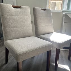 Set Of 4 Upholstered Dining Chairs $200