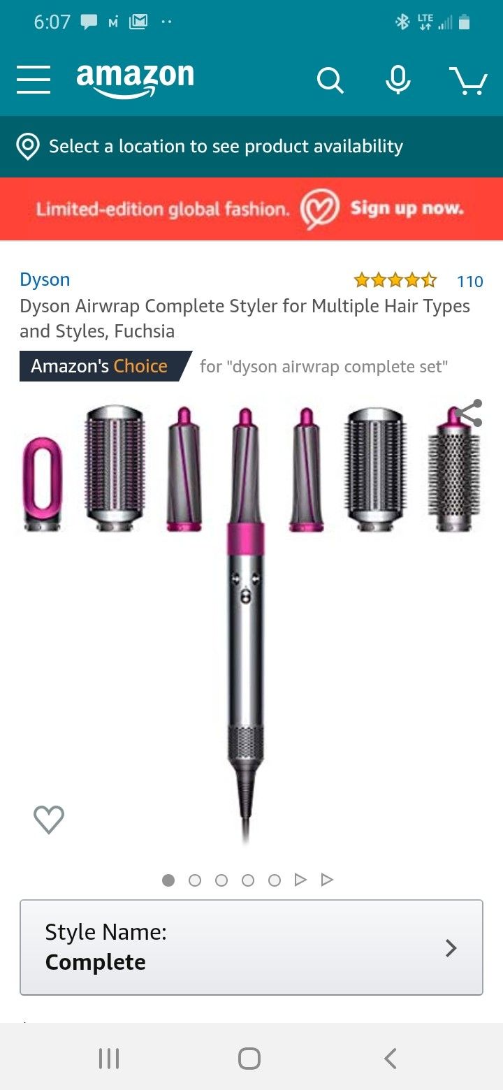 New DYSON AIRWRAP complete style kit
