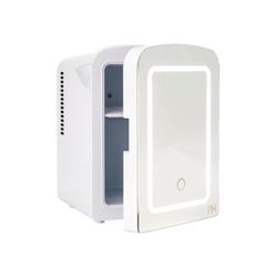 🔥NEW🔥 Paris Hilton Mini Refrigerator and Personal Beauty Fridge, Mirrored Door