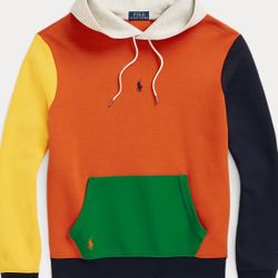 Colour-Blocked Double-Knit Hoodie Polo Ralph Lauren Hoodie 