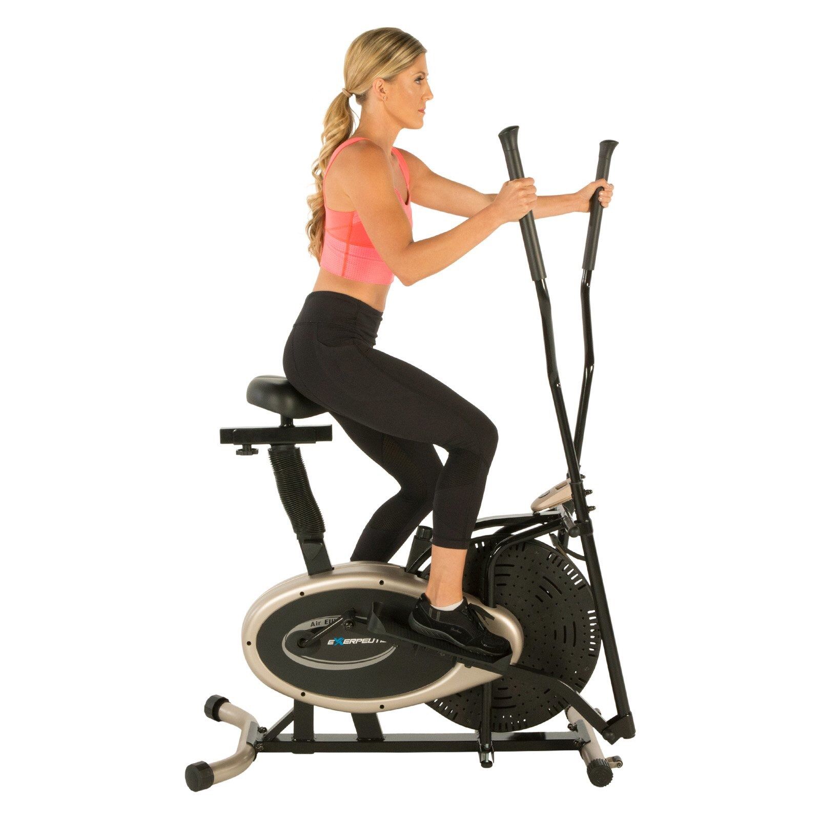 Title: Exerpeutic GOLD XL9 Aero Elliptical and Exercise Bike Dual Trainer