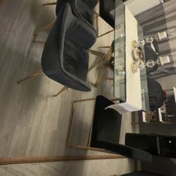 Glass Dining Room Table And Chairs 