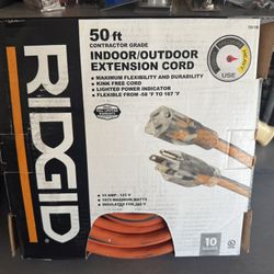 RIDGID 10 Gauge 50 ft. Extension Cord (NEW!)