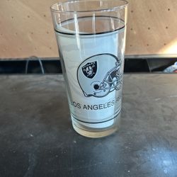 Los Angeles Raiders Collectible Glass Cup 
