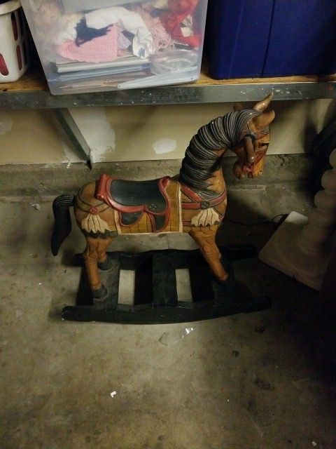 Madrigal Studios Hand crafted and Painted Rocking Horse