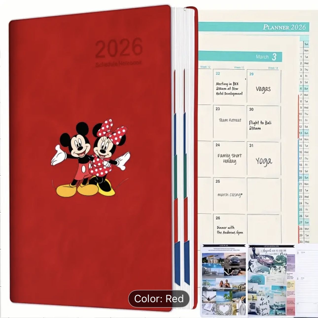 2026 planner Disney Mickey Minnie Mouse 