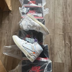 Jordan 1 off white Alaska with reciept and proof of purchase I have the binder aswell only 2k made extra $75 with the shoes (optional)  Size