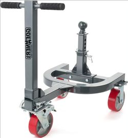 Trailer Dolly with 2" Ball, 5000 LBS Tongue Weight Heavy Duty Trailer Mover Dolly, Lockable Swivel Casters, Adjustable Tongue Height for Moving Traile