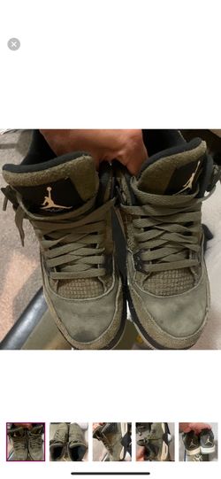 Jordan 4’s olive