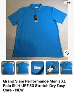 Beautiful Blue XL Performance Polo