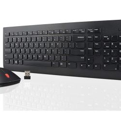 Lenovo 510 Wireless Keyboard & Mouse Combo, 2.4 GHz Nano USB Receiver, Full Size, Island Key Design, Left or Right Hand, 1200 DPI Optical Mouse, GX30N