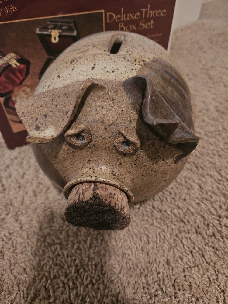 Signed Vintage piggy bank 