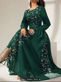 Fashionable embroideredd beautiful dress