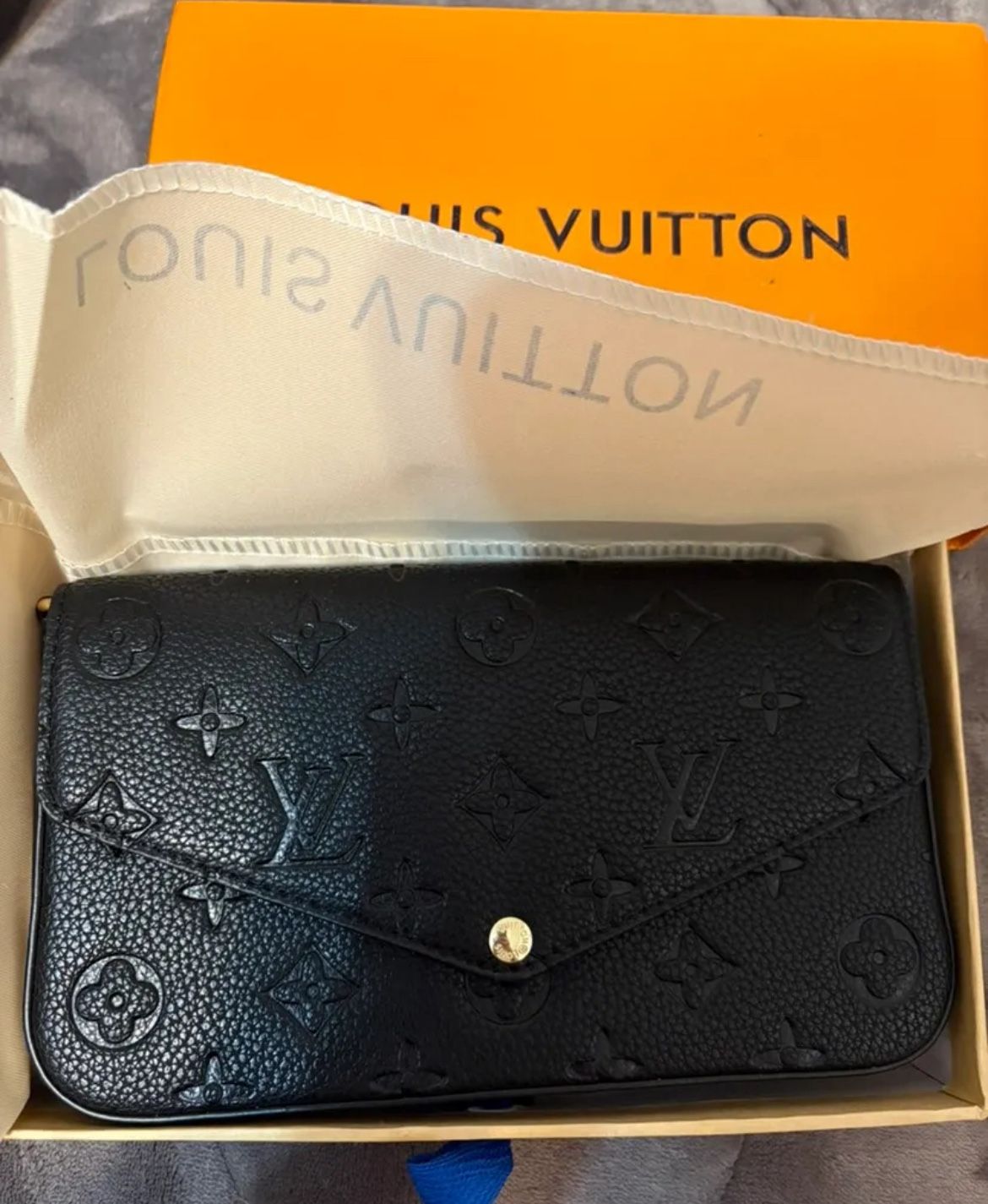 Black Wallet Crossbody Shoulder Purse