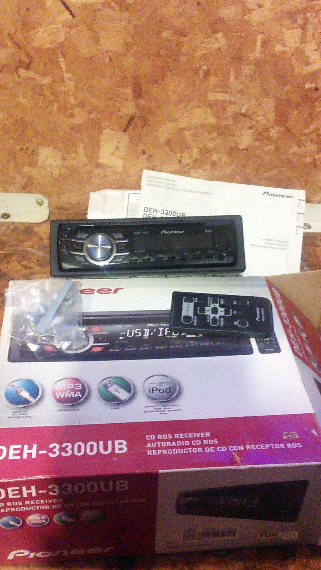 Pioneer car receiver with remote