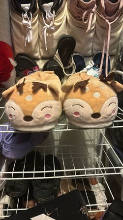 New Reindeer Adult Slippers 