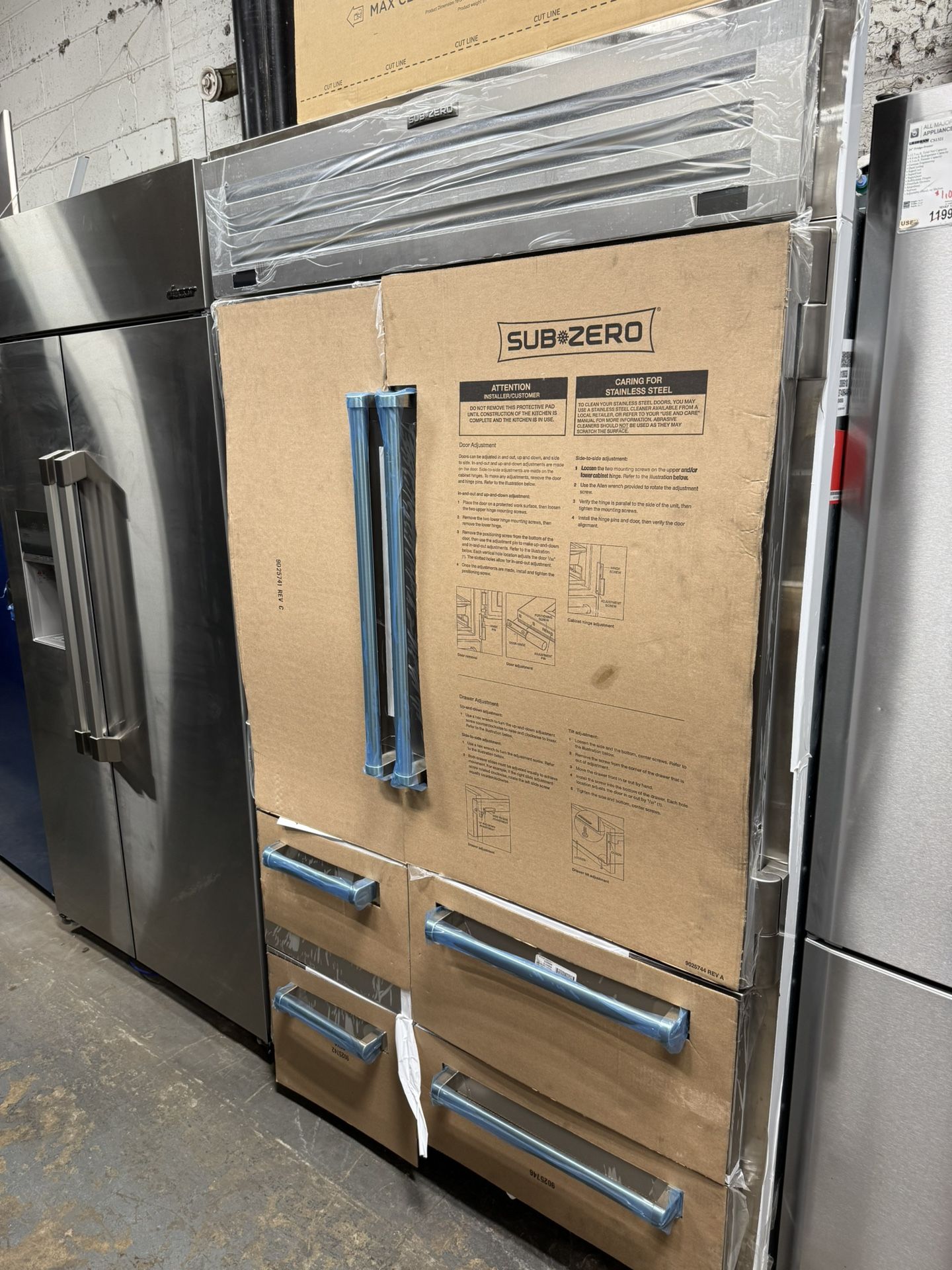 Sub-Zero 48" PRO Refrigerator/Freezer Model # PRO4850 MSRP