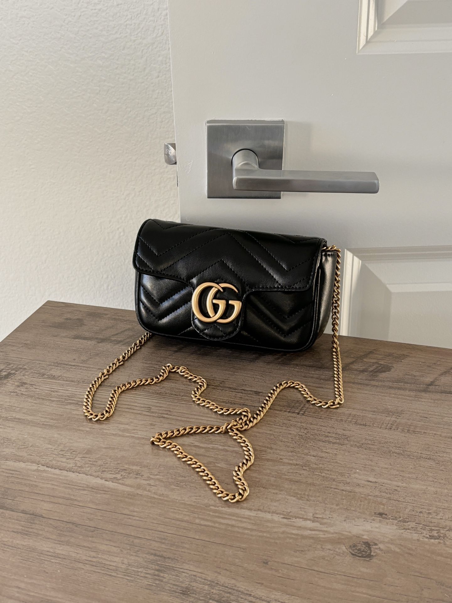 Gucci Marmont Super Mini Black