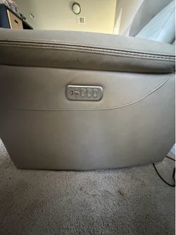 Electric leather recliner sofa