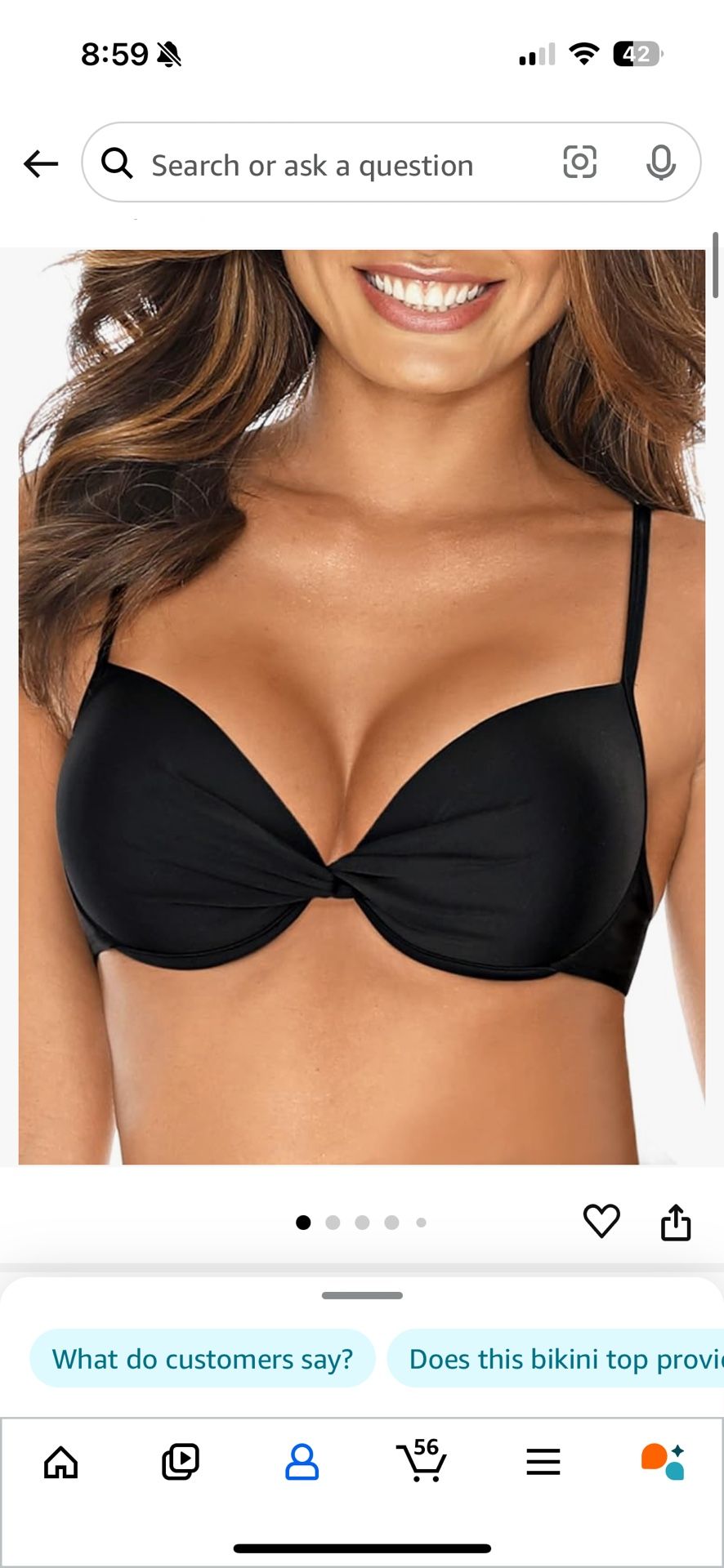 Hard Push Up Bikini Top