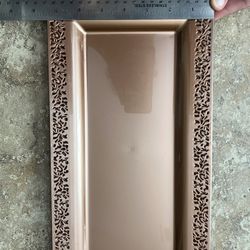 Gold Rose Serving Tray