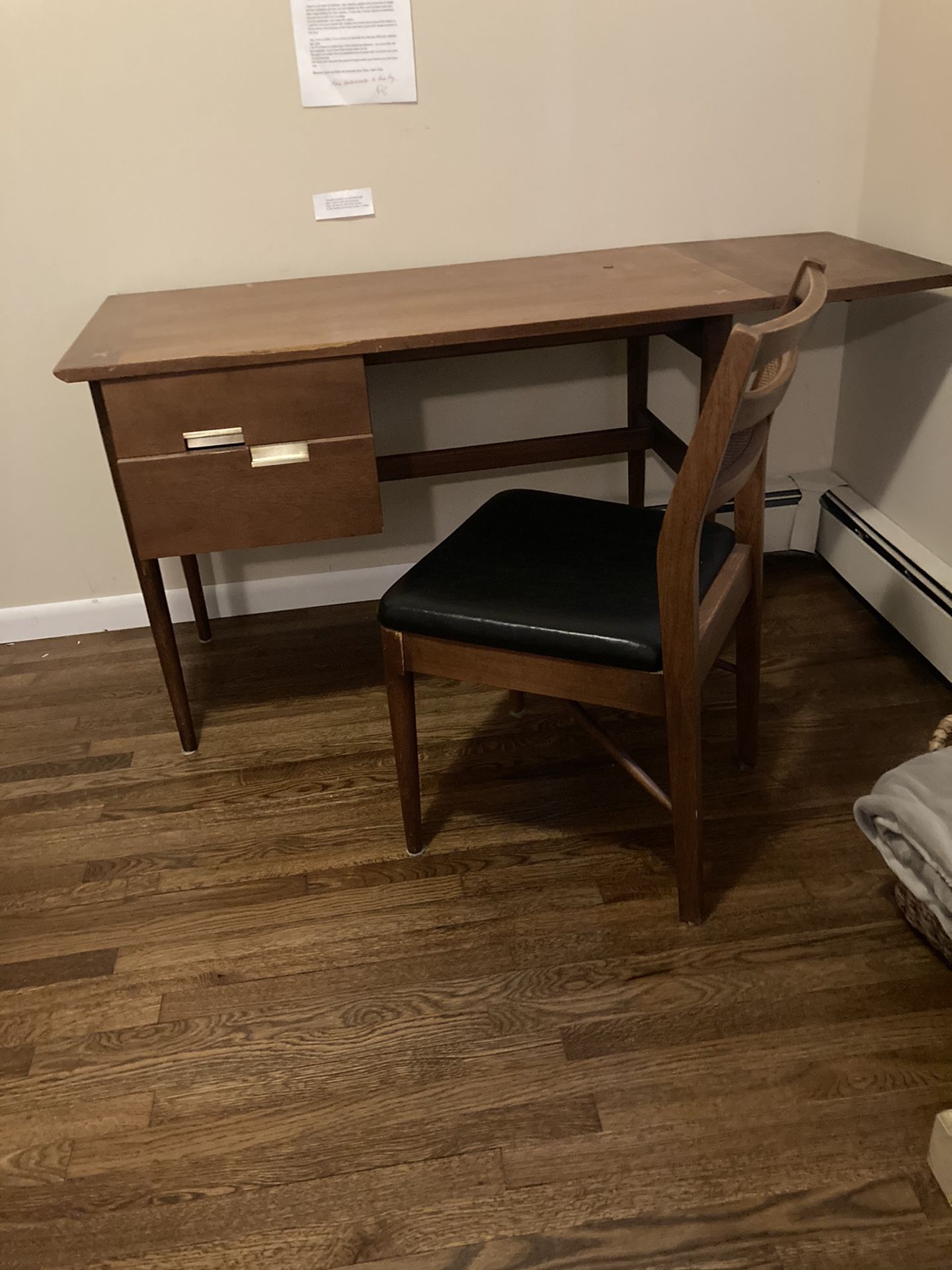Mid Century Desk With Chair