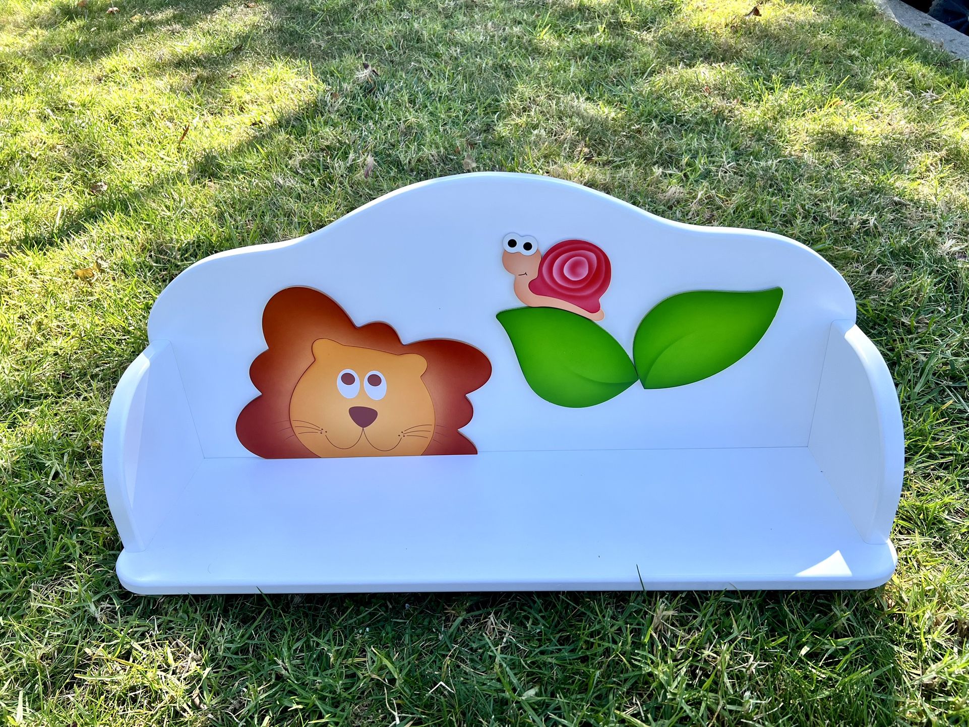 Kids Shelf White Wood New!