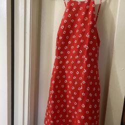 Zara Red Floral Dress