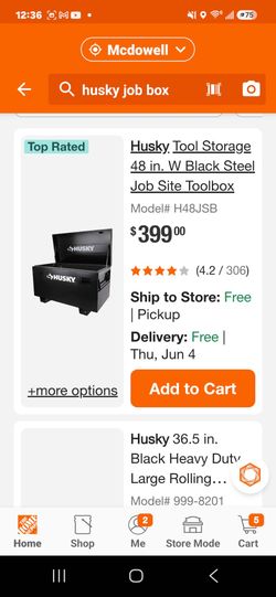 HUSKY 48" TOOL STORAGE NEW