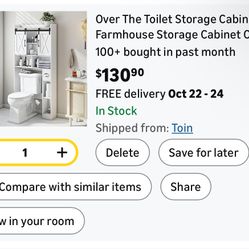 Over The Toilet Cabinet 